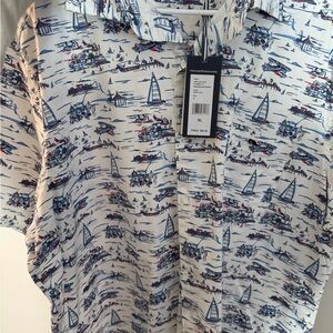 Vineyard Vines Blue and Red Nautical Shirt